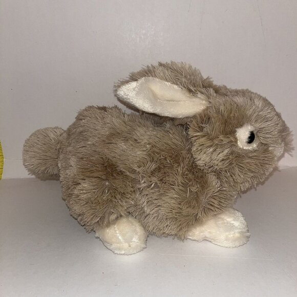 Dan Dee Bunny Rabbit Beige & Cream Stuffed Plush Animal Toy 14” Polka Dot Bow - Picture 4 of 12